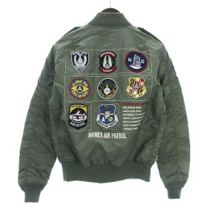 AVIREX MA-1 フライトジャケット パッチ カーキ