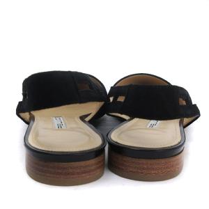 PELLICO ANDREA10 パンプス フラット バックストラップ スエード 黒 ブラック 36 靴