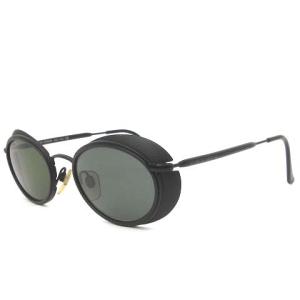 GIORGIO ARMANI 666 706 サングラス カラーレンズ フルリム ゴーグル型 イタリア製 黒 ブラック 140 アイウェア IBO5 AA