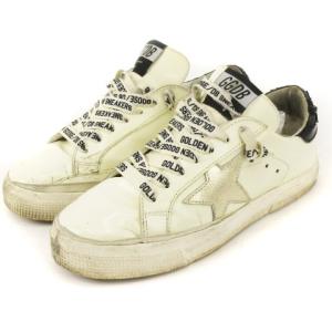 GOLDEN GOOSE Deluxe Brand May スニーカー ローカット 白 ホワイト 黒 ブラック系 37 靴