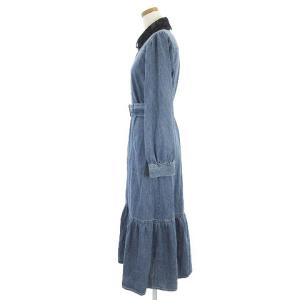 Diagram GRACE CONTINENTAL ワンピース ロング丈 マキシ 長袖 シャツ デニム レース襟