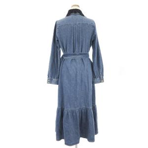 Diagram GRACE CONTINENTAL ワンピース ロング丈 マキシ 長袖 シャツ デニム レース襟