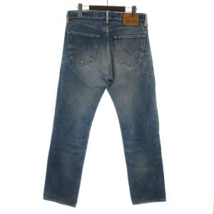 Levi's 505 WHITE OAK CONE DENIM デニムパンツ ジーンズ ウォッシュ ストレート 31 青 ブルー系 インディゴ