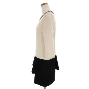 Diagram GRACE CONTINENTAL Uネックドッキングワンピース ベージュ