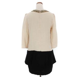 Diagram GRACE CONTINENTAL Uネックドッキングワンピース ベージュ