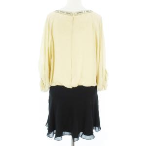 Diagram GRACE CONTINENTAL 七分袖シフォンミニワンピース 34 ベージュ