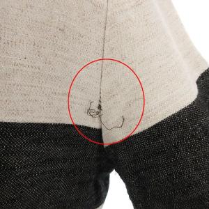 Diagram GRACE CONTINENTAL ワンピース 五分袖 フレアスリーブ リネン混 ボーダー ベージュ ブラック 36