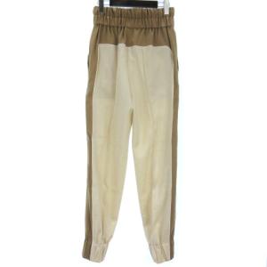 ELIN 近年モデル ジョガーパイピングパンツ イージー 切替 ウール 11905-21-2208 ベージュ ブラウン 36