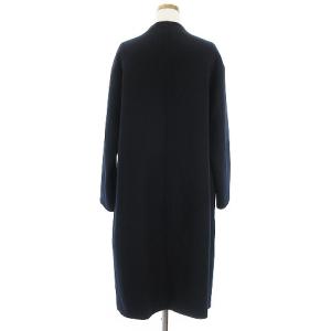 Spick&Span 19AW コート Wフェイス ノーカラー 19-020-200-5940-3-0 ウール混 紺 ネイビー 36 アウター