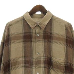 Graphpaper 19AW CHECK WOMENS REGULAR COLLAR BIG SLEEVE SHIRT