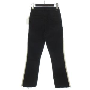 MOTHER INSIDER CROP STEP FRAY デニムパンツ ブラック