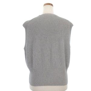 Graphpaper 20SS HIGH DENSITY COTTON KNIT VEST グレー