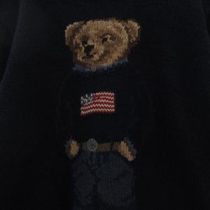 POLO RALPH LAUREN キッズ ニット セーター ポロベア コットン ネイビー 
