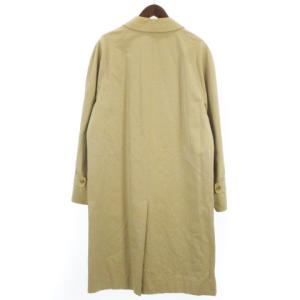 Aquascutum aqua5 コート ステンカラー 上着 長袖 裏地チェック コットン ベージュ ECR8 アウター