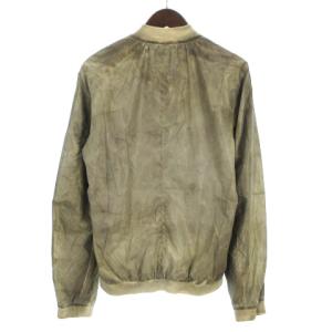 DOLCE&GABBANA ビンテージ加工ジャケット 48 カーキ 