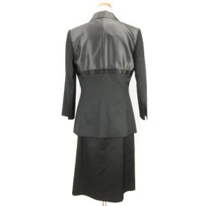 GIVENCHY スーツ セットアップ ひざ丈 ストライプ  40 42 グレー ブラック