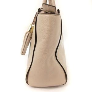 kate spade new york ショルダー トートバッグ 2way レザー タッセル ピンクベージュ系