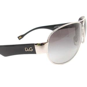 D&G サングラス 6064 061/8G ティアドロップ カラーレンズ メタルフレーム ブラック