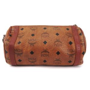 MCM ミニレザーロゴショルダーバッグ キャメル