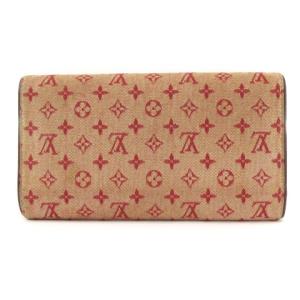 LOUIS VUITTON モノグラム インターナショナル トレゾール 三つ折り長財布 ピンク