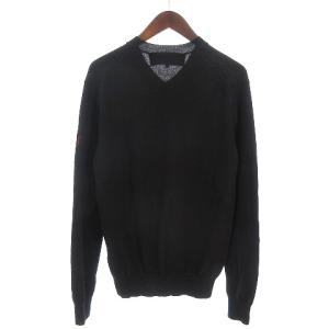 COMME des GARCONS HOMME AD2008 08AW ニット 長袖 Vネック M ブラック