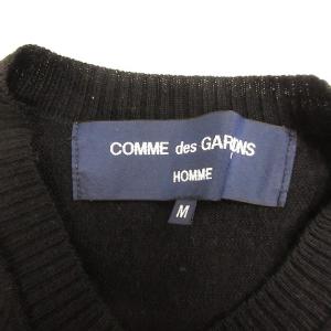 COMME des GARCONS HOMME AD2008 08AW ニット 長袖 Vネック M ブラック