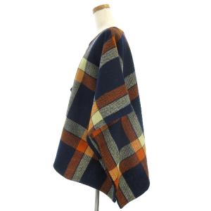 A.P.C. ポンチョ Vネック チェック ウール100% マルチカラー S