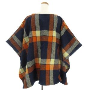 A.P.C. ポンチョ Vネック チェック ウール100% マルチカラー S