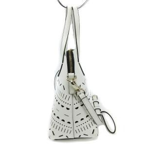 kate spade new york パンチングロゴレザーハンドバッグ ホワイト