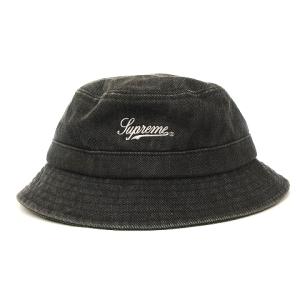 Supreme 21SS TWILL CRUSHER ハット 帽子 ロゴ コットン ブラック