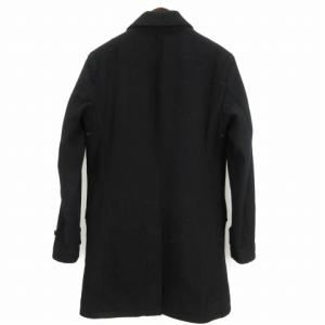 POLO RALPH LAUREN ステンカラーコート ライナー付き 比翼 コットン 長袖 無地 黒 ブラック XS アウター