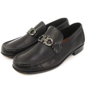 ローファー スリッポン ビジネスシューズ ガンチーニ 黒 6.5