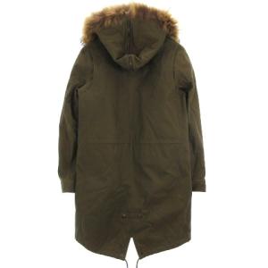 LITHIUM HOMME M-51 モッズコート ミリタリー ファー付き 裏ボア コットン カーキ