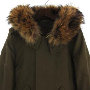 LITHIUM HOMME M-51 モッズコート ミリタリー ファー付き 裏ボア コットン カーキ