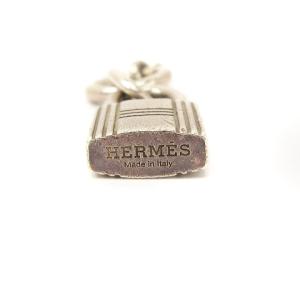 HERMES ペンダントネックレス トップのみ カデナ 南京錠型 Ag925 総重量6g シルバー AA