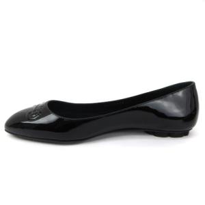 Salvatore Ferragamo BRONI ガンチーニエナメルフラットシューズ ブラック