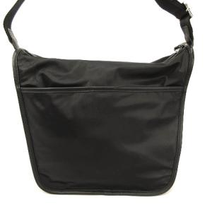 HUNTING WORLD ロゴナイロンメッセンジャーバッグ ブラック