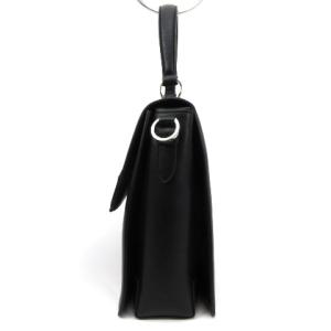 Salvatore Ferragamo ヴァラリボン 2WAYバッグ ショルダー ハンド スクエア レザー ブラック 