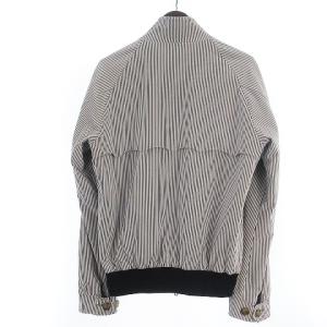 Baracuta 英国製 G9 ハリントンジャケット ストライプ 裏地チェック 38 ブラック ホワイト