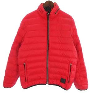 COACH リバーシブル ダウンジャケット F21010 ブルゾン フード収納型 ジップアップ カモフラ レッド