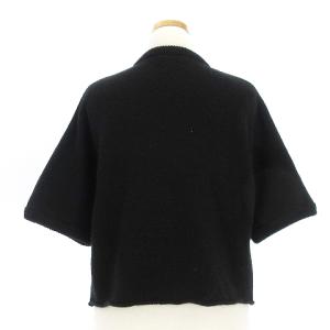 SAINT LAURENT PARIS 18AW Je t’aime moi nonplus ニット セーター 五分袖 丸首 チェッカーボード