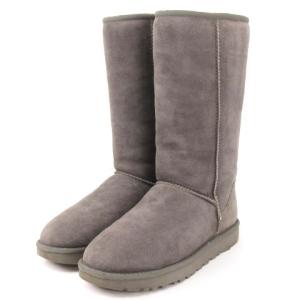 CLASSIC TALL II ムートン ブーツ ロング グレー 24.0 靴 ECR13