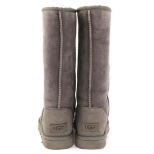 UGG australia CLASSIC TALL II ムートン ブーツ ロング グレー 24.0 靴 ECR13