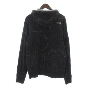 THE NORTH FACE リバーシブルロゴ 刺繍ジップアップパーカー M ブラック