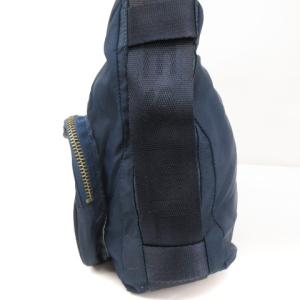 DIESEL ショルダーバッグ ロゴ ジップ ネイビー