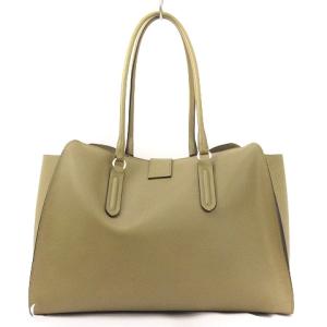 FURLA MILANO レザートートバッグ カーキ