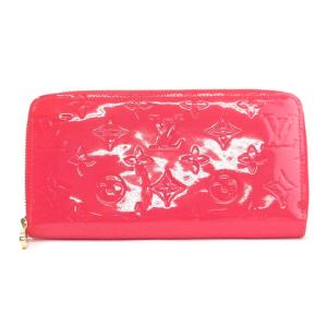 LOUIS VUITTON モノグラム ヴェルニ ジッピーウォレット ラウンドファスナー M93058 ピンク