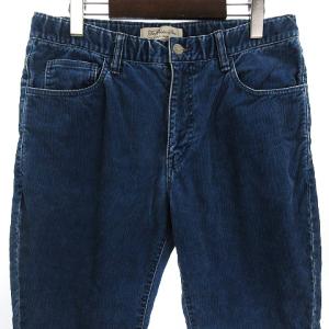 REMI RELIEF パンツ イージー ストレート コーデュロイ 無地 コットン ブルー L