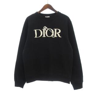 20AW and Judy Blame Sweatshirt 裏起毛 ロゴ刺繍 安全ピン ブラック