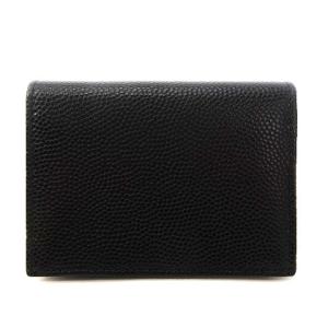 Salvatore Ferragamo カードケース 名刺入れ ガンチーニ 折りたたみ レザー 黒